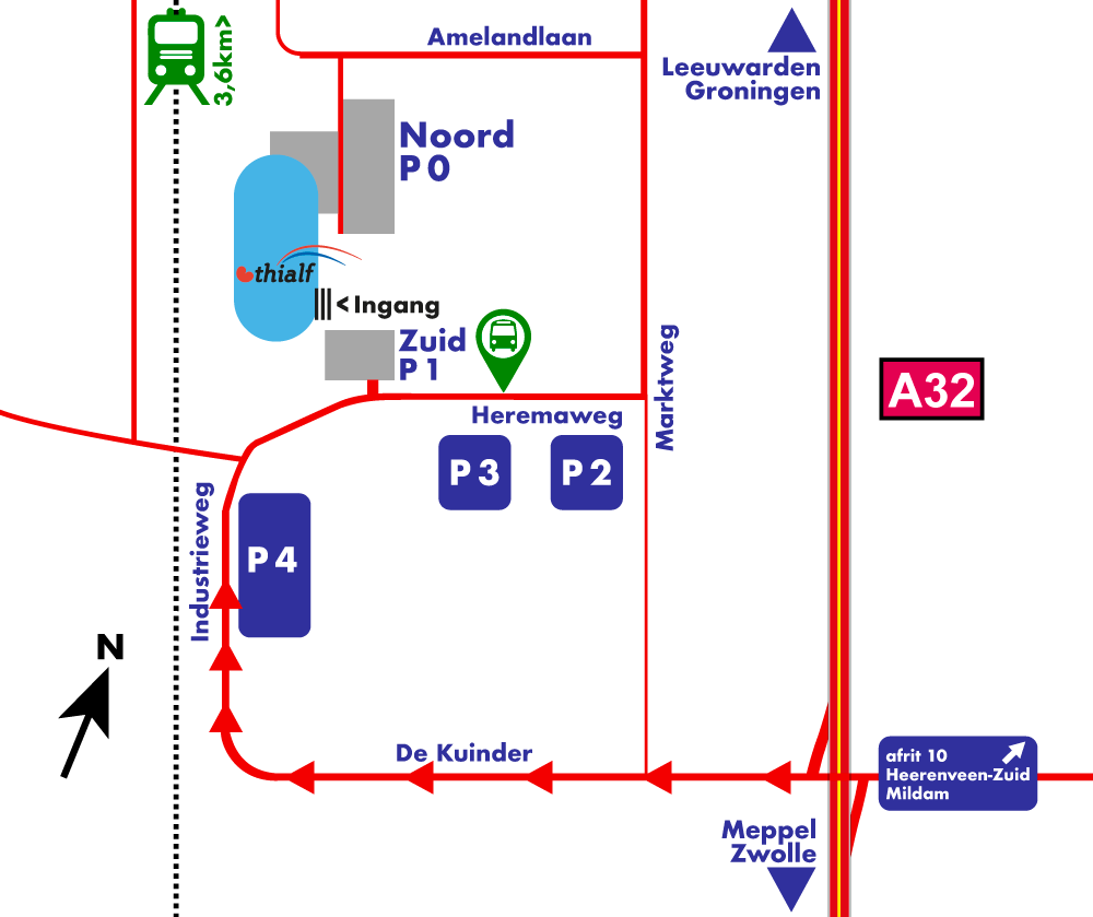 Anreise und Parken Eisspeedway Thialf Heerenveen, die Niederlande